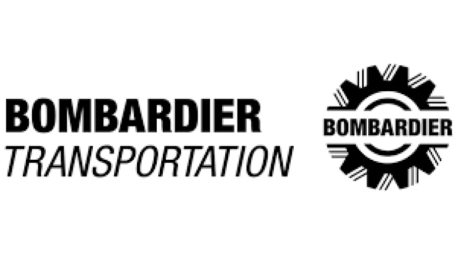 Logo firmy Bombardier Transportation.