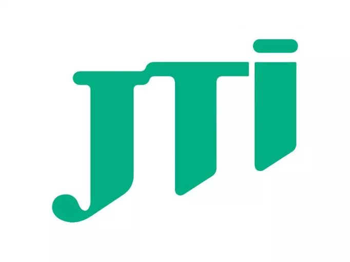 Logo firmy JTI (Japan Tobacco International).