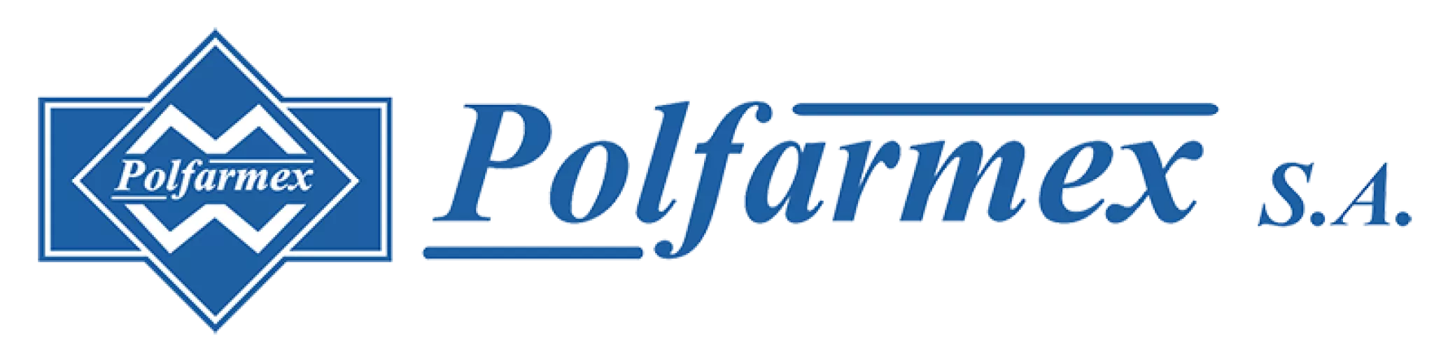 Logo firmy Polfarmex.