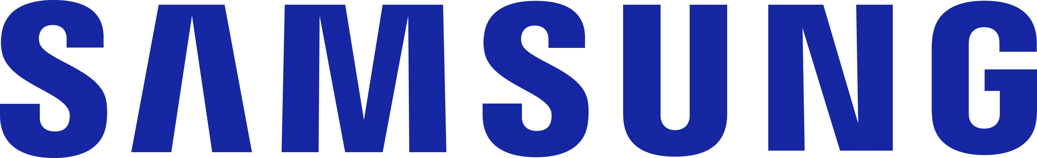 Logo firmy Samsung.