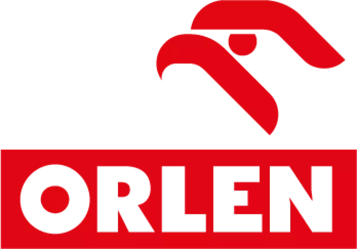 Logo firmy PKN Orlen.