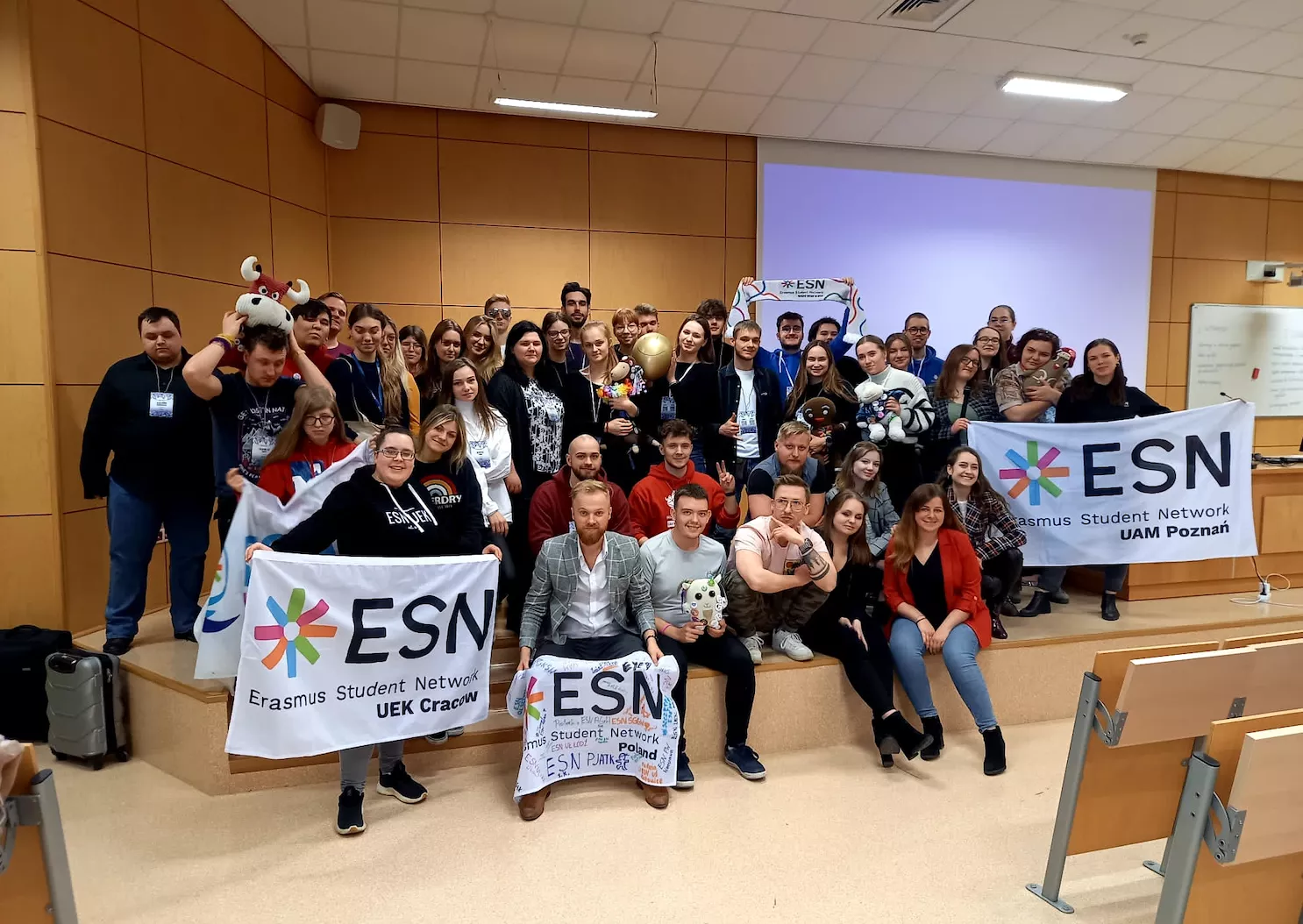 Członkowie ESN EYE podczas zjazdu delegatów ESN Poland.