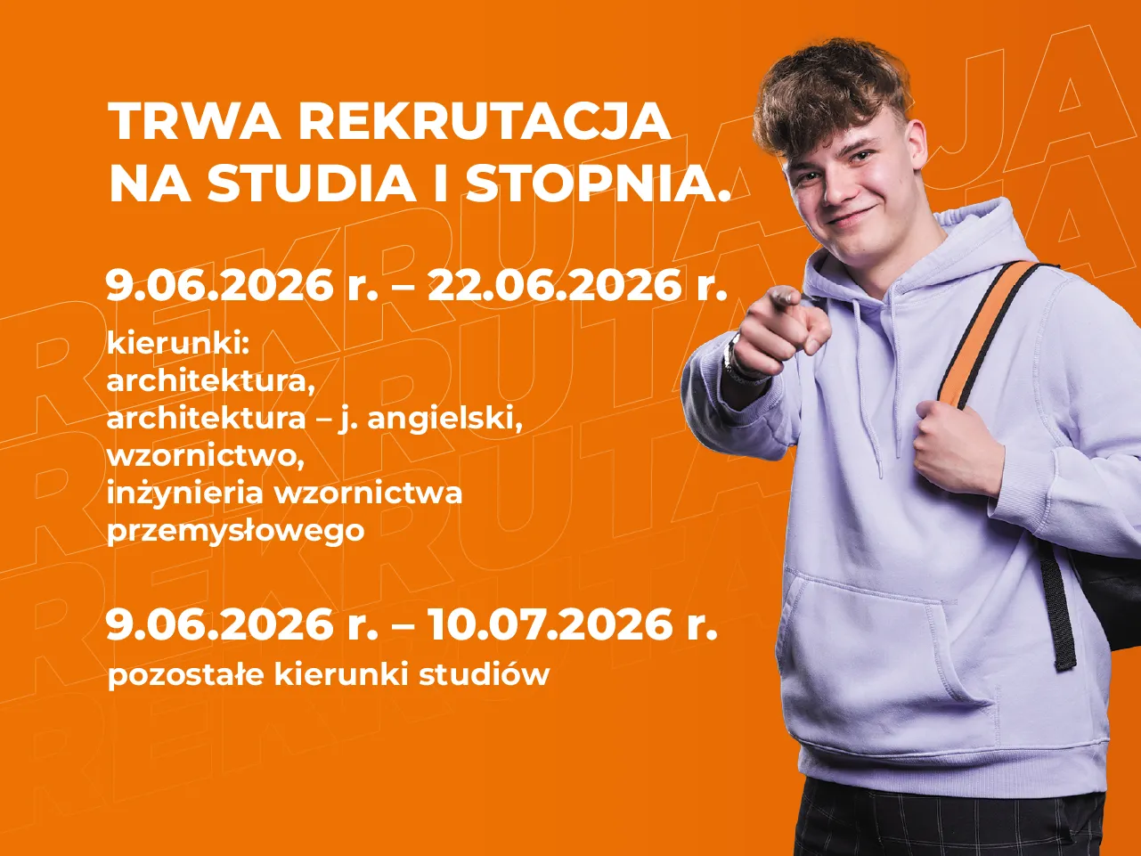 Grafika promocyjna trwa rekrutacja.