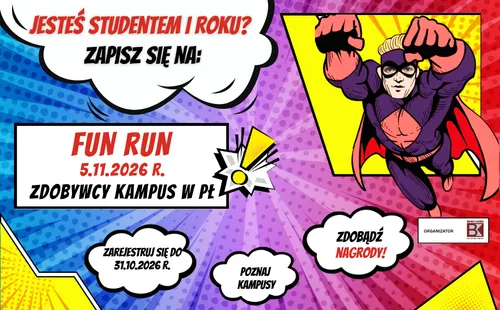 plakat informujący o wydarzeniu FUN RUN 5 listopada 2026