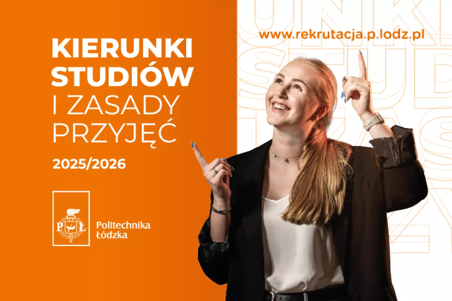 Grafika promująca folder rekrutacyjny dla kandydatów na studia