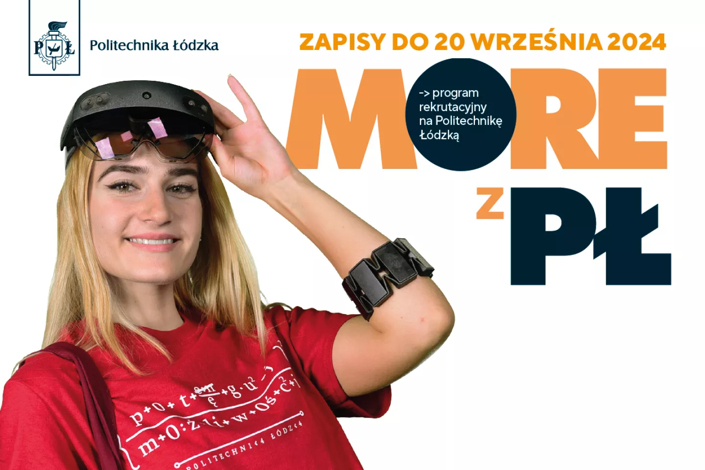 Grafika promująca program MORE z PŁ.