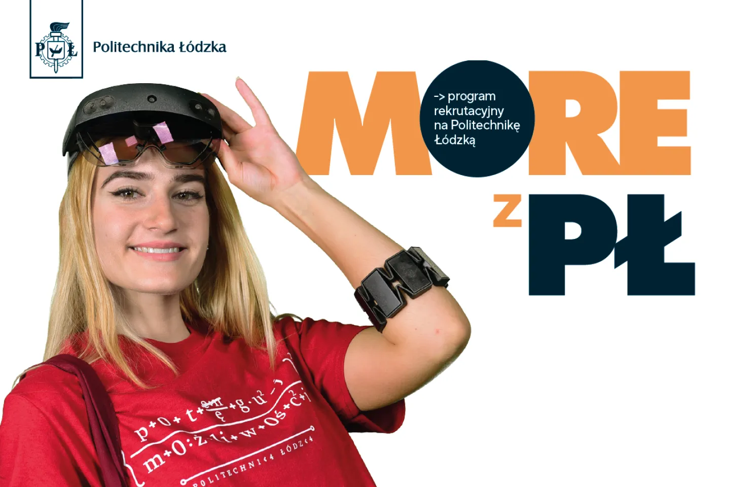 Grafika promująca program MORE z PŁ