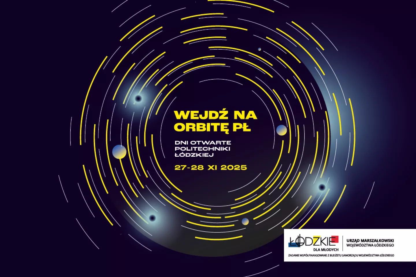 Grafika promująca Dni Otwarte PŁ